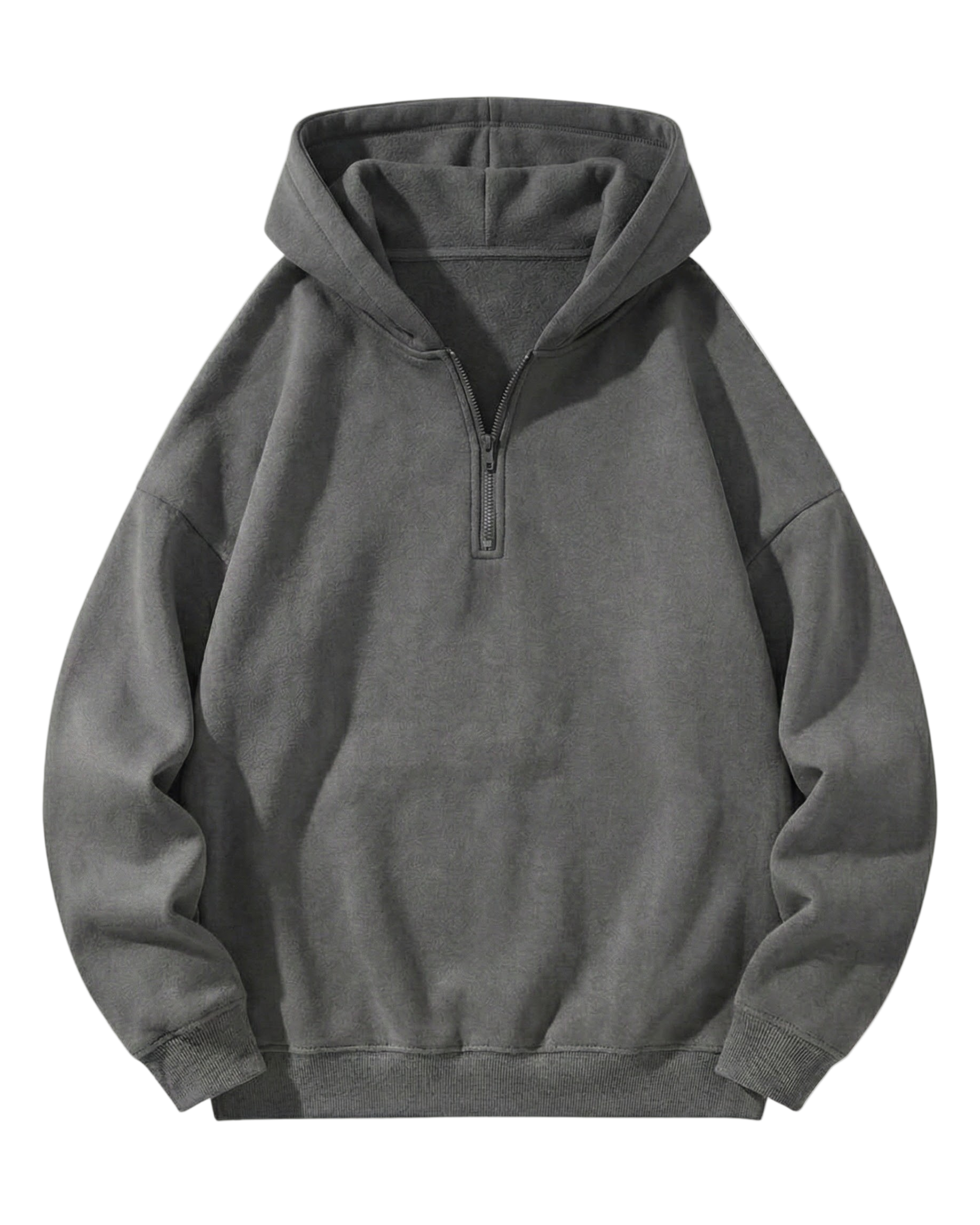 DARK GREY HOOD QUARTER