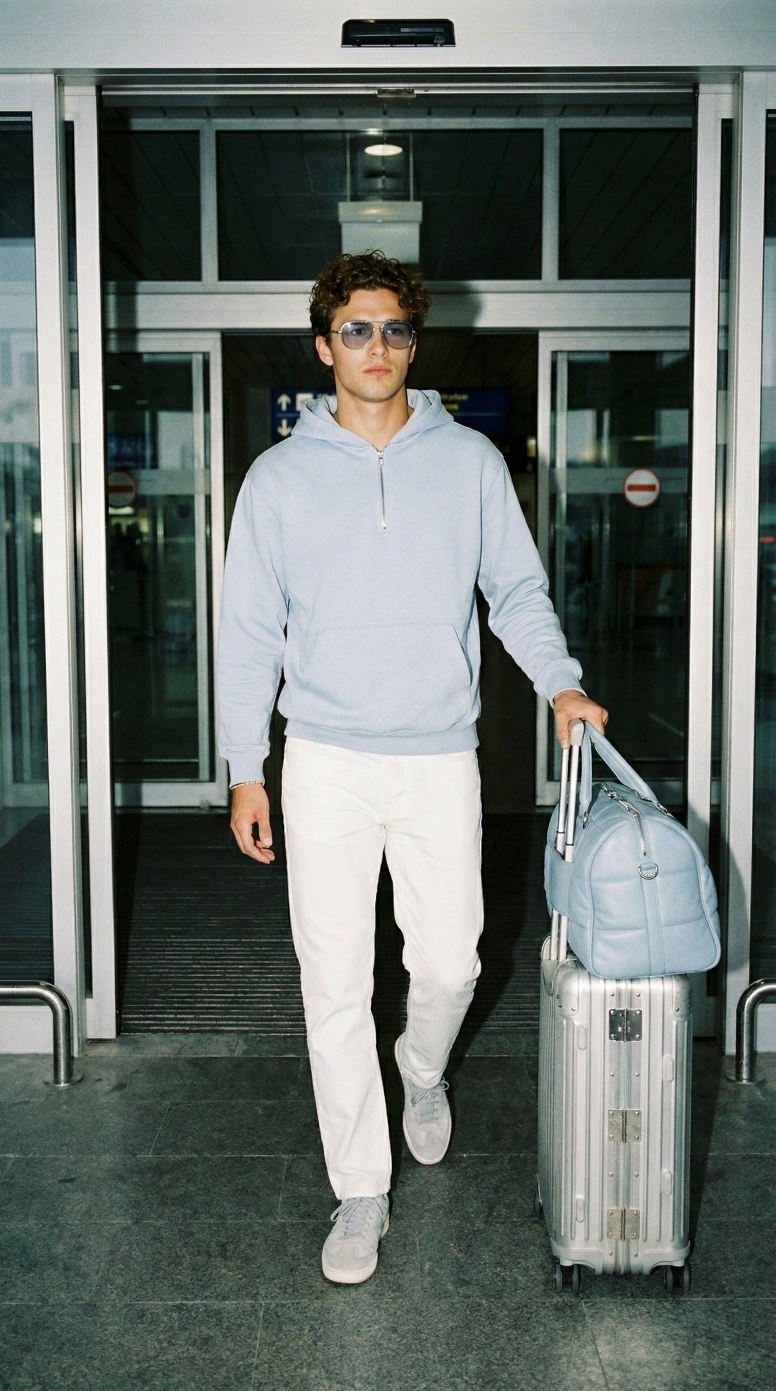 LIGHT BLUE HOOD QUARTER