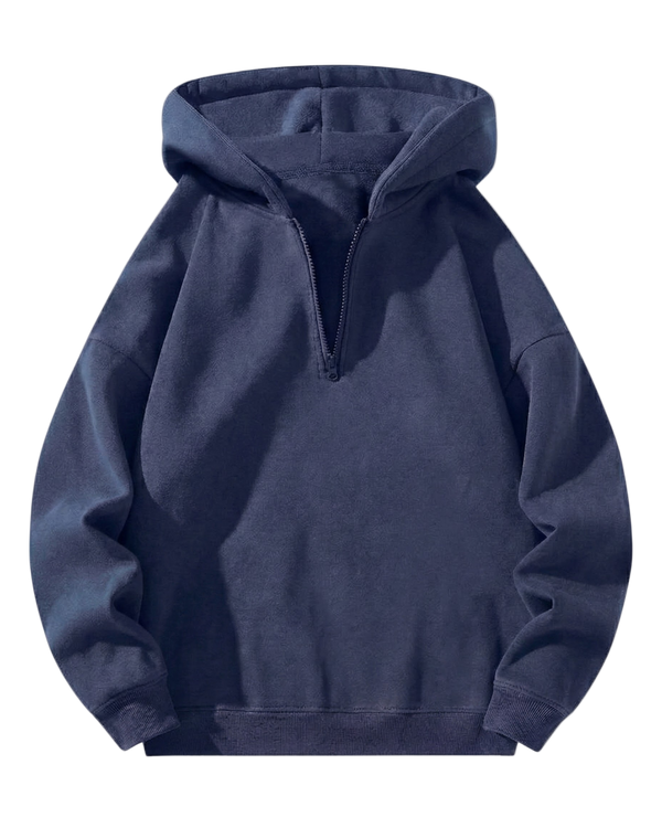 NAVY BLUE HOOD QUARTER